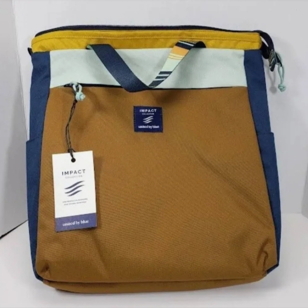 United By Blue Mini Tote Backpack Carryall Sienna Tote Bag LAST ONE - Picture 7 of 12